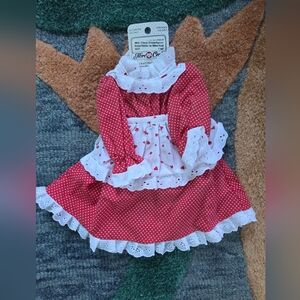 Vintage Mrs. Claus Doll Dress Christmas